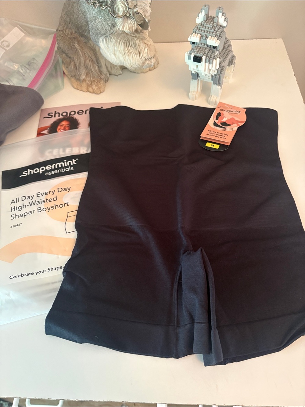 Shapermint Black High-Waisted Shaper Boyshort